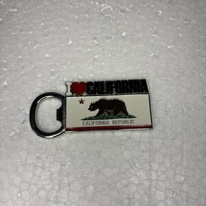 State of California Republic Flag with Bear Bottle Opener